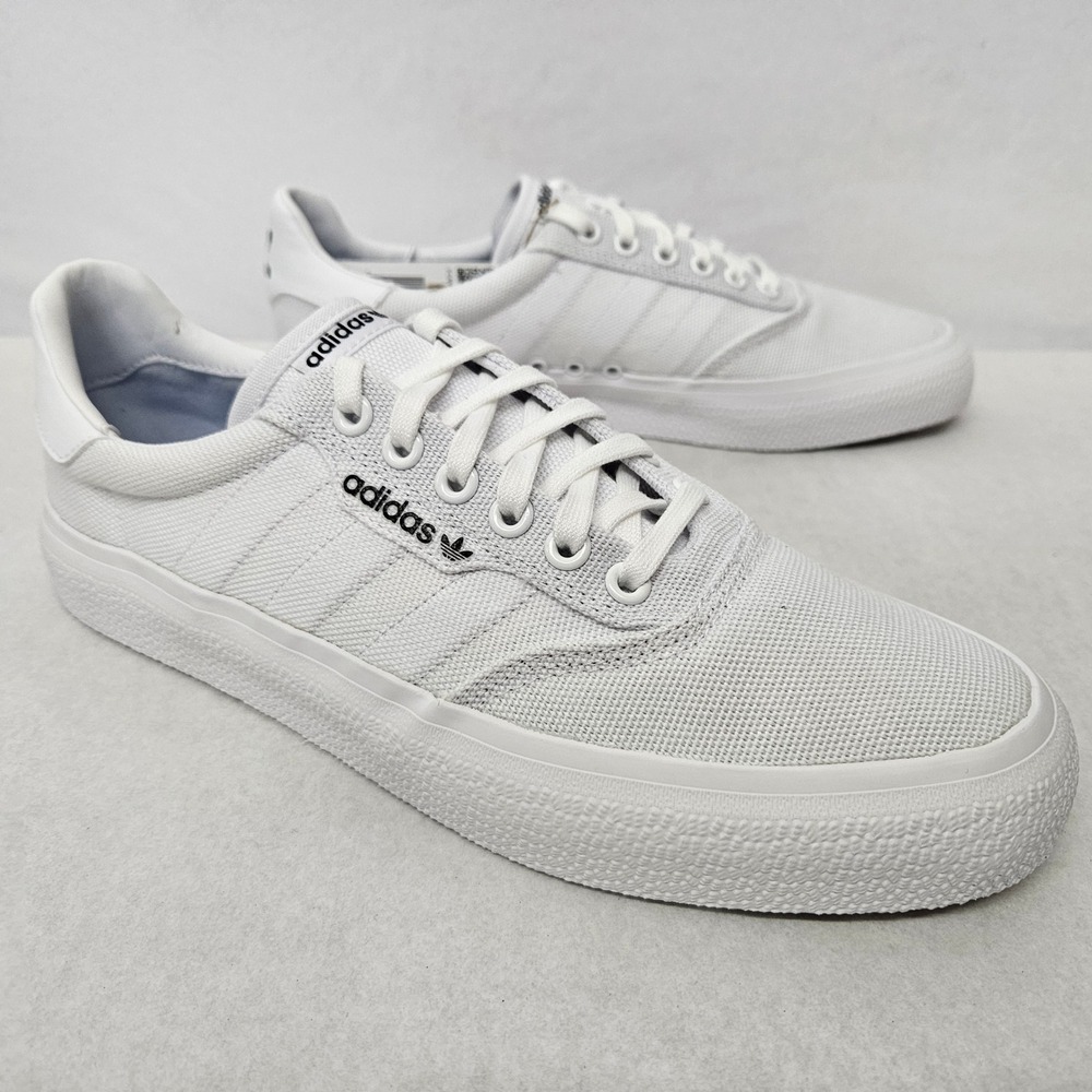 Adidas 3MC Originals Canvas‎ Skateboarding Shoes B22705 White Men's Size 8.5